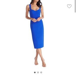Dress the Population Nicole Sweetheart Sheath Dress in color “Electric Blue”